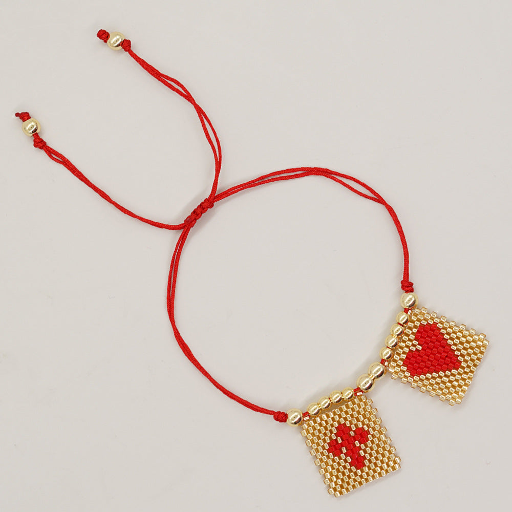 Brazalete de vidrio bohemio vintage al por mayor